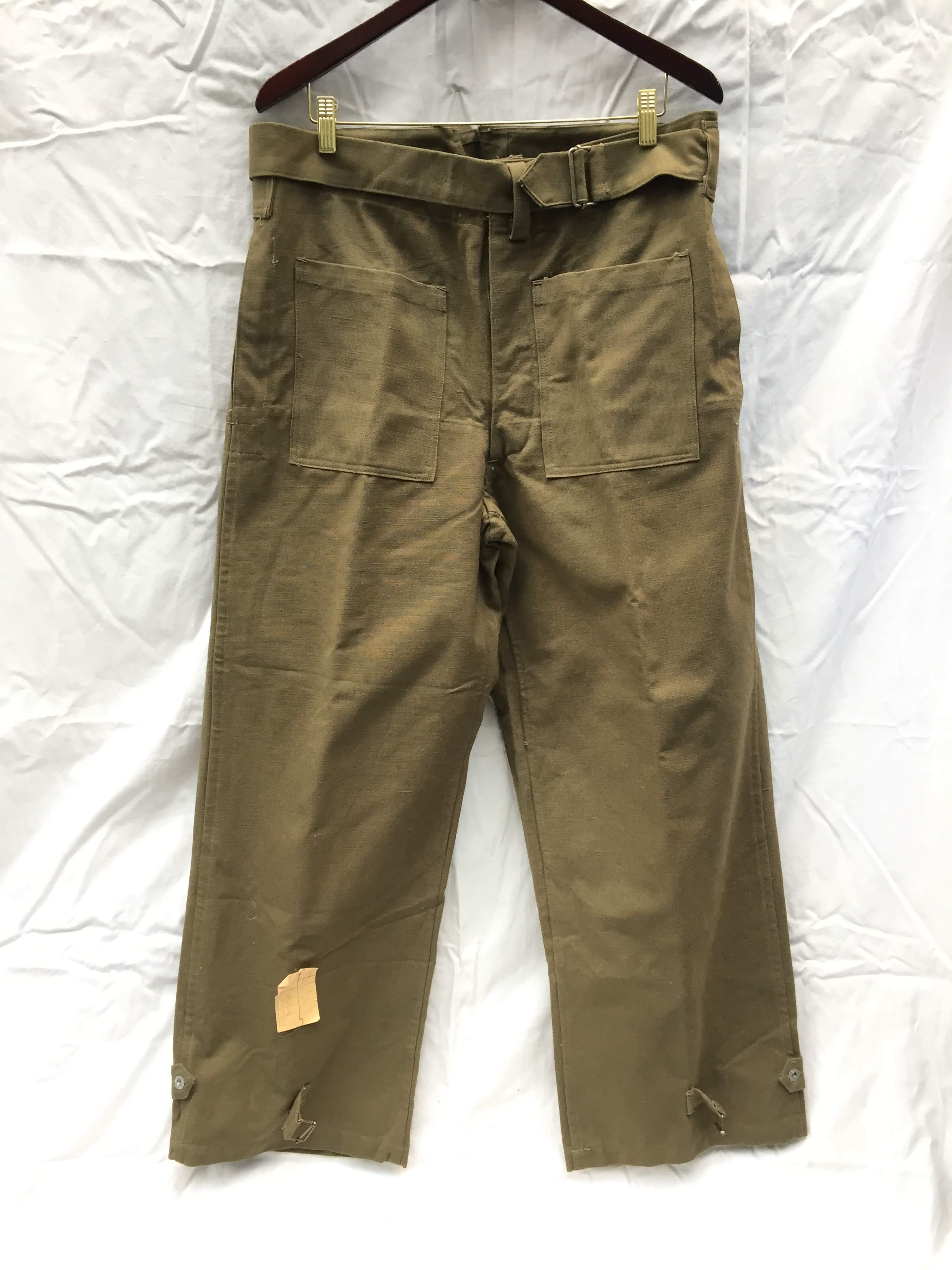 40-50's Vintage Dead Stock French Army Motorcycle Pants