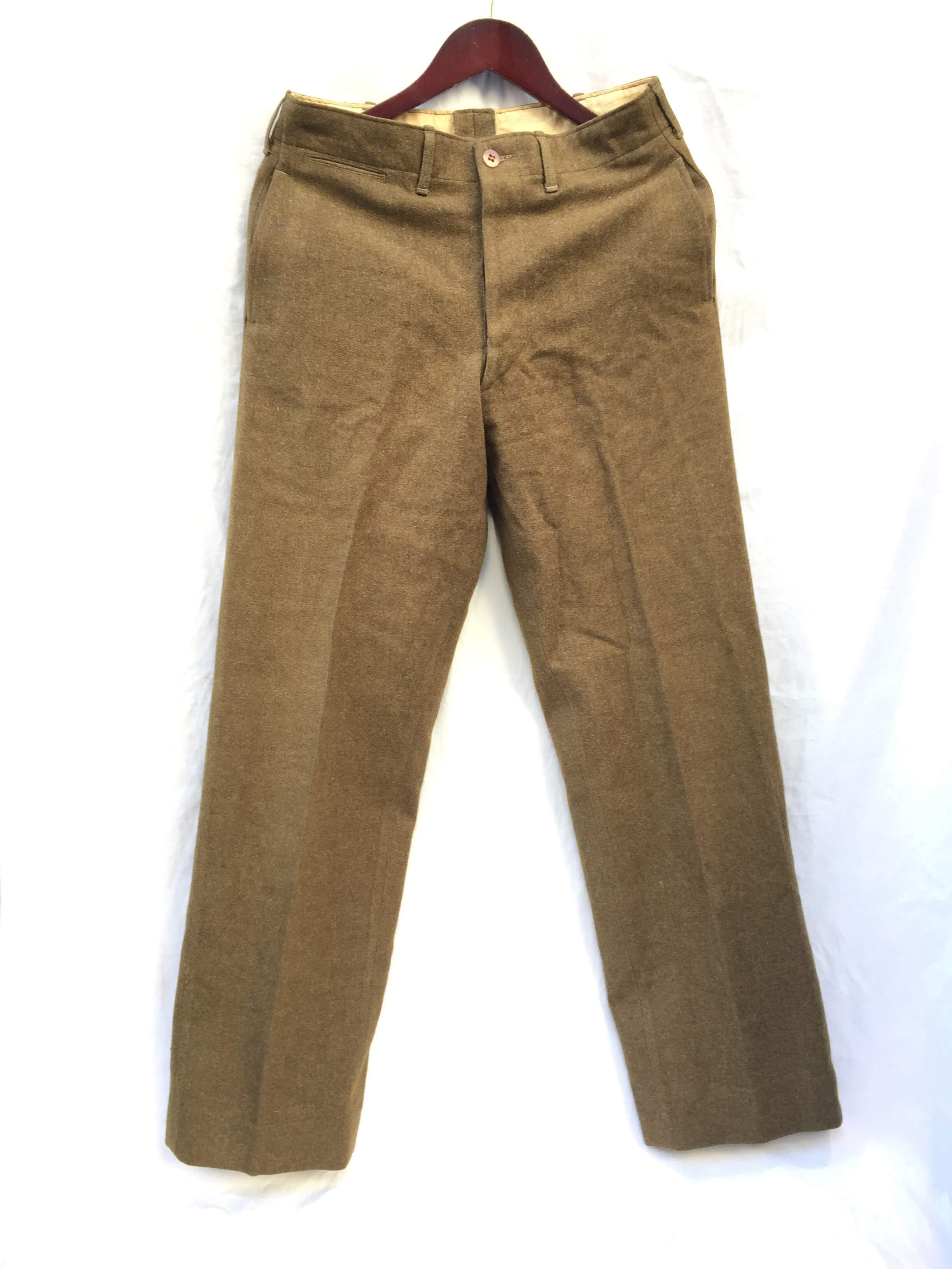 40's Vintage US Army Wool Trousers Good Condition